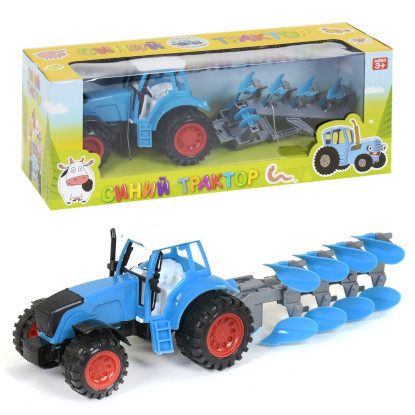 Игрушка трактор "синий трактор" с прицепом 0488-299Q - фото 1 - id-p117647207