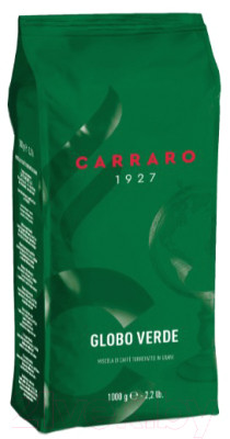 Кофе в зернах Carraro Globo Verde 50% арабика, 50% робуста - фото 1 - id-p223075373