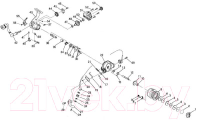 Катушка безынерционная Ryobi Virtus 2000 4+1bb - фото 7 - id-p223074953