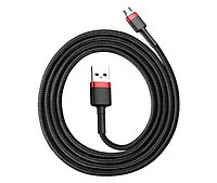 Кабель BASEUS CAMKLF-B91 USB - MicroUSB, 2.4А, 1 м, красный+черный