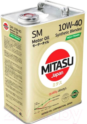 Моторное масло Mitasu Moly-Trimer SM 10W40 / MJ-M22-4 - фото 1 - id-p223079849