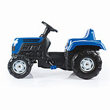 Трактор педальный DOLU Ranchero, клаксон, цвет синий, фото 2