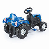 Трактор педальный DOLU Ranchero, клаксон, цвет синий, фото 3