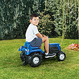 Трактор педальный DOLU Ranchero, клаксон, цвет синий, фото 7