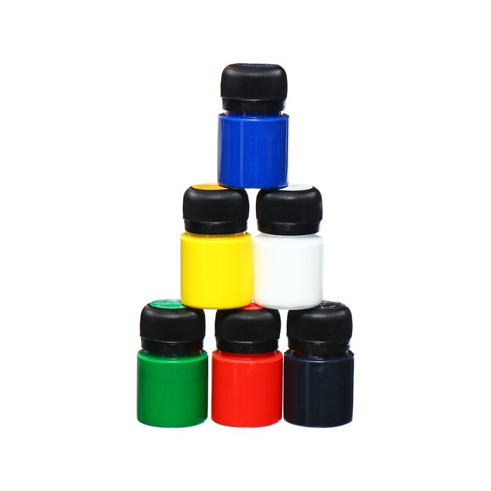 Краска по ткани, набор 6 цветов х 20 мл, ЗХК Decola, акриловая на водной основе (2941025) - фото 4 - id-p223081663
