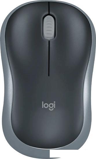 Мышь Logitech M186 (черный/серый)