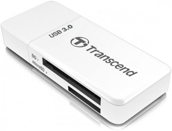 Карт-ридер Transcend Multy Card Reader USB 3.0 TS-RDF5W - фото 1 - id-p220990731