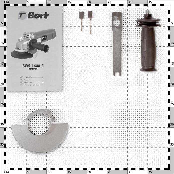 Углошлифмашина Bort BWS-1600-R электрическая болгарка - фото 2 - id-p222884212