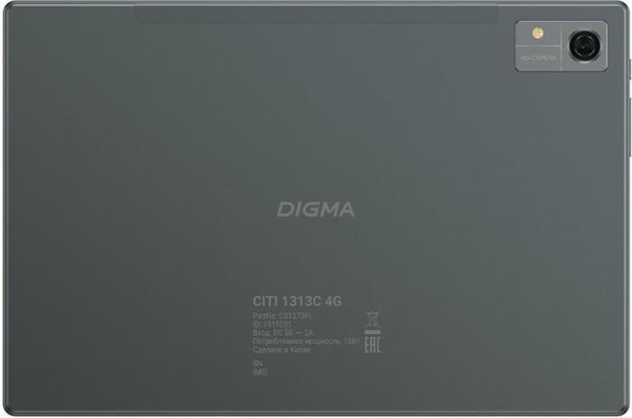 DIGMA CITI 1313C 4G SC9863A1 (1.6) 8C RAM3Gb ROM32Gb 10.1 IPS 1280x800 3G Android 13 темно-серый 5Mpix 2Mpix - фото 6 - id-p222985513