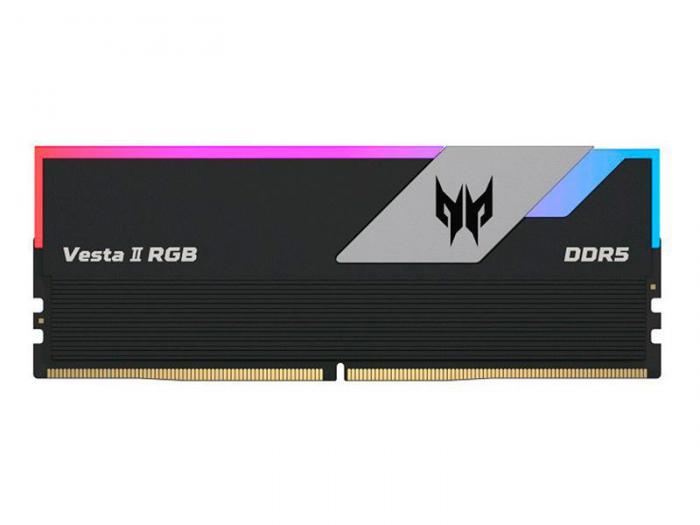 Модуль памяти Acer Predator Vesta II RGB DDR5 DIMM 6800Mhz CL34 32Gb KIT (2x16Gb) 34-45-45-108 - фото 1 - id-p222780222