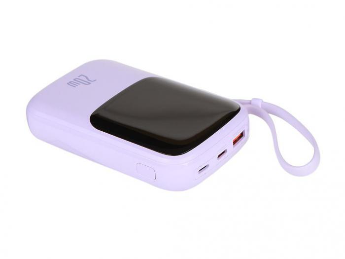 Внешний аккумулятор Baseus Power Bank Qpow Pro Digital Display Fast Charge 10000mAh 20W Purple PPQD020005 - фото 1 - id-p222780431