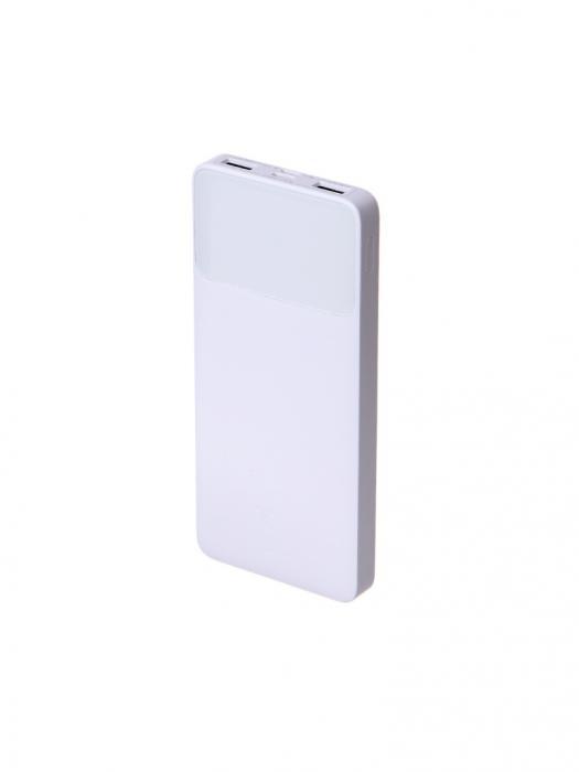 Внешний аккумулятор Baseus Power Bank Bipow Digital Display 10000mAh 15W белый пауэрбанк для телефон - фото 1 - id-p222780492