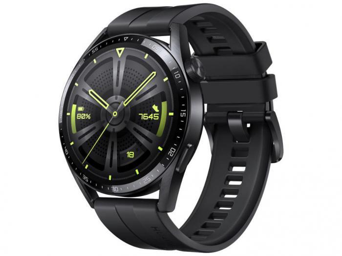 Умные мужские взрослые сенсорные смарт часы Huawei GT 3 JPT-B19 черные спортивные bluetooth Smart Watch - фото 1 - id-p222986700