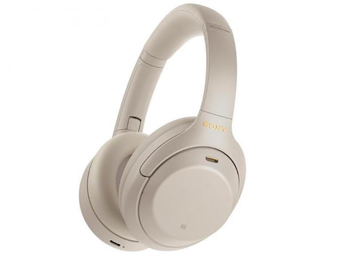 Беспроводные накладные блютуз наушники Sony WH-1000XM4 Silver bluetooth - фото 1 - id-p222780617