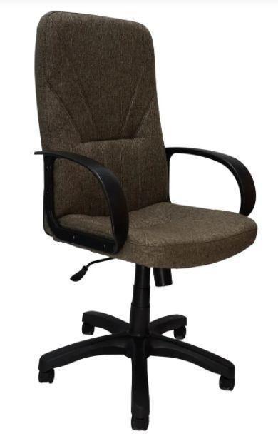 Компьютерное офисное кресло руководителя ЯрКресло Кр37 ТГ ПЛАСТ К32 (ткань Крафт темно-серая)