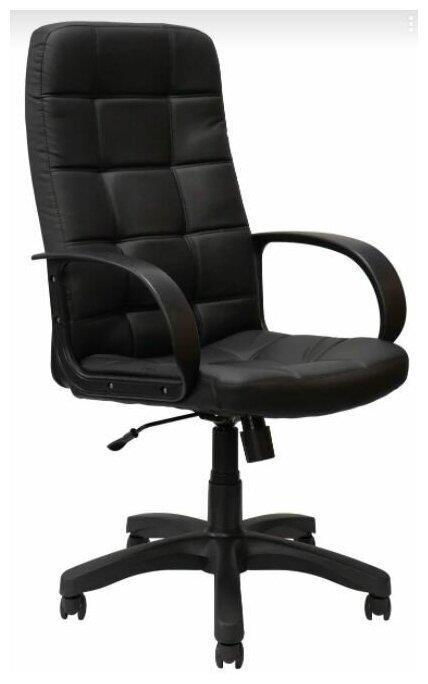 Кресло компьютерное руководителя ЯрКресло Кр70 ТГ ПЛАСТ ЭКО1 (экокожа черная) - фото 1 - id-p222987015