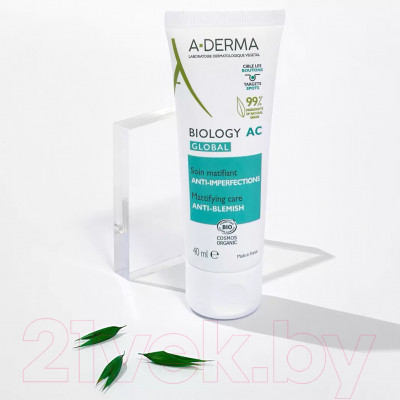 Крем для лица A-Derma Biology Ac Global для комплексного ухода за проблемной кожей - фото 2 - id-p223081421