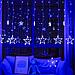 Гирлянда штора звезды на окно занавес новогодняя на стену интерьерная светодиодная синяя LED электрогирлянда, фото 3