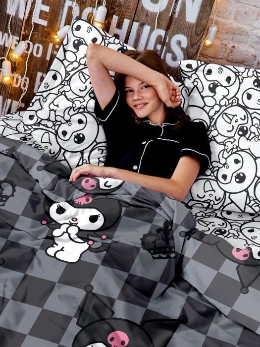 Постельное белье 1,5-спальное детское подростковое комплект для девочек подростков хеллоу китти Hello Kitty - фото 7 - id-p222828511