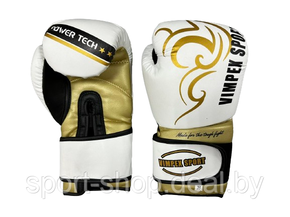 Боксерские перчатки Vimpex Sport 3080,10, 12 oz, перчатки для бокса, перчатки боксерские, перчатки 6 унций - фото 2 - id-p223083236
