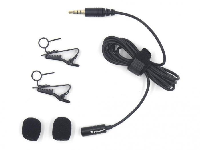 Всенаправленный петличный микрофон для телефона пк ноутбука стрима Fujimi FJ-LAV TWO петличка