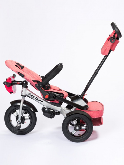 Детский трёхколесный велосипед трансформер Kids Trike Lux Comfort кораллово-розовый - фото 2 - id-p223083325