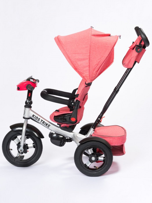 Детский трёхколесный велосипед трансформер Kids Trike Lux Comfort кораллово-розовый - фото 4 - id-p223083325