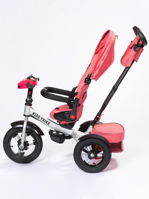 Детский трёхколесный велосипед трансформер Kids Trike Lux Comfort кораллово-розовый - фото 5 - id-p223083325