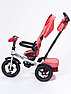 Детский трёхколесный велосипед трансформер Kids Trike Lux Comfort кораллово-розовый, фото 5