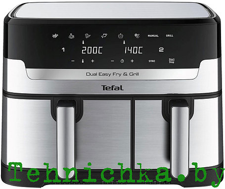 Аэрофритюрница Tefal Dual Easy Fry & Grill EY905D, фото 2