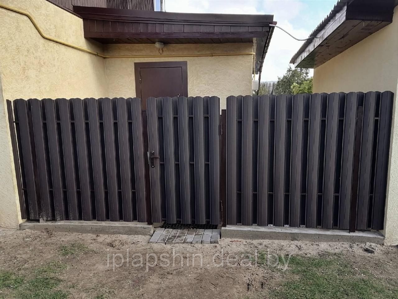 Забор из металлоштакетника в Гомеле - фото 8 - id-p223083433