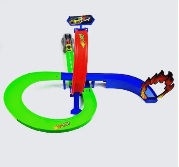 Гоночный трек Тачки Молния Маквин Макуин с петлёй и огненным кольцом 6334 - фото 4 - id-p223083522