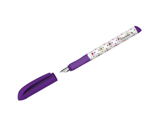 Ручка перьевая Schneider "Voice", 1 картридж, грип, фиолетовый корпус 160008 - фото 1 - id-p223083994