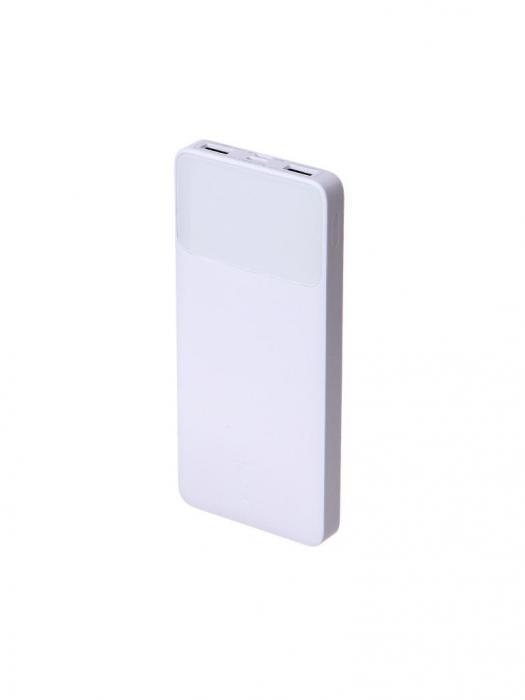 Внешний аккумулятор Baseus Power Bank Bipow Digital Display 10000mAh 15W белый пауэрбанк для телефон - фото 1 - id-p222782768