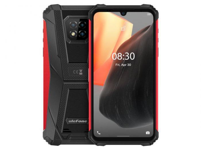 Противоударный телефон смартфон защищенный водонепроницаемый Ulefone Armor 8 Pro 8/128Gb красный - фото 1 - id-p222823484
