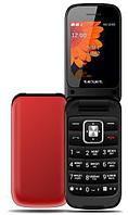 Телефон мобильный раскладной TEXET TM-422 красная раскладушка