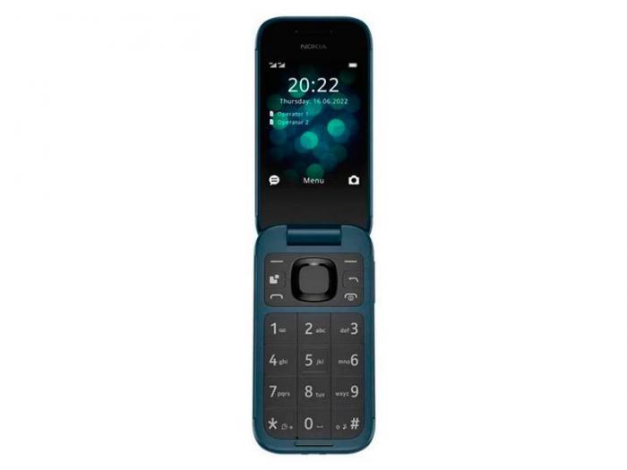 Телефон мобильный раскладной Nokia 2660 (TA-1469) Dual Sim синяя раскладушка - фото 1 - id-p222882763