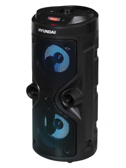 Минисистема колонка музыкальный центр со светомузыкой Hyundai H-MC150 акустическая напольная аккумуляторная - фото 1 - id-p223011010