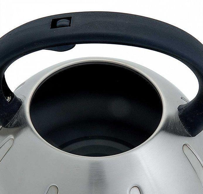 Чайник со свистком из нержавейки металлический WEBBER BE-0569/1 большой 3л индукционный - фото 4 - id-p223033935