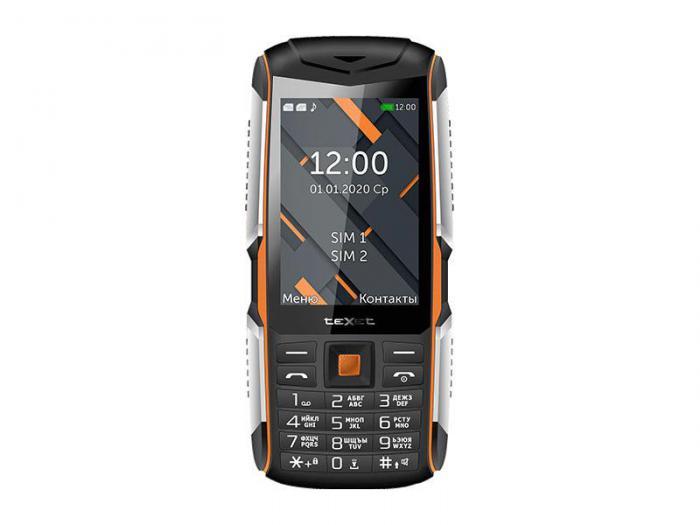 Кнопочный сотовый телефон Texet TM-D426 черный ударопрочный мобильный - фото 1 - id-p223033951
