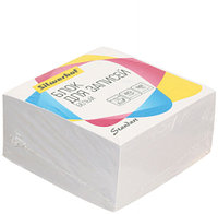 Блок бумаги для заметок «Куб» Silwerhof Standart 90*90*45 мм, непроклеенный, белый
