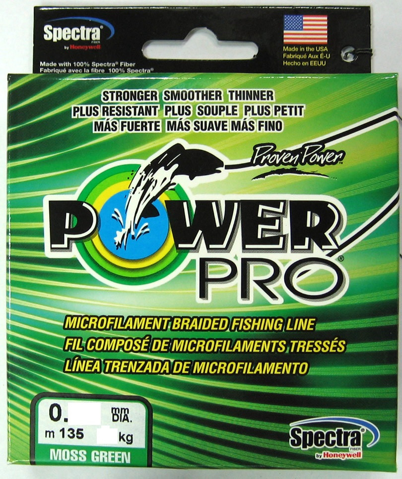 Шнур Плетёный Power Pro 135м Moss Green 0,19-13 кг - фото 1 - id-p223090458