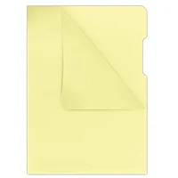 Папка-уголок "Donau", A4, 180 мк, прозрачный желтый