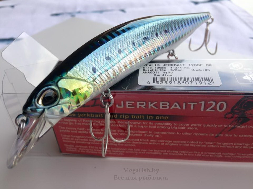 Воблер DUO модель Realis Jerkbait 120SP, 120мм, 18.0 гр. ADA3093 - фото 3 - id-p223091017