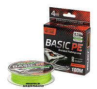 Шнур Select Basic PE X4 (100 м; 0.14 мм; light green)