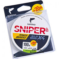 Шнур Salmo Sniper BP ALL R Braid X4 (120 м; 0.15 мм)