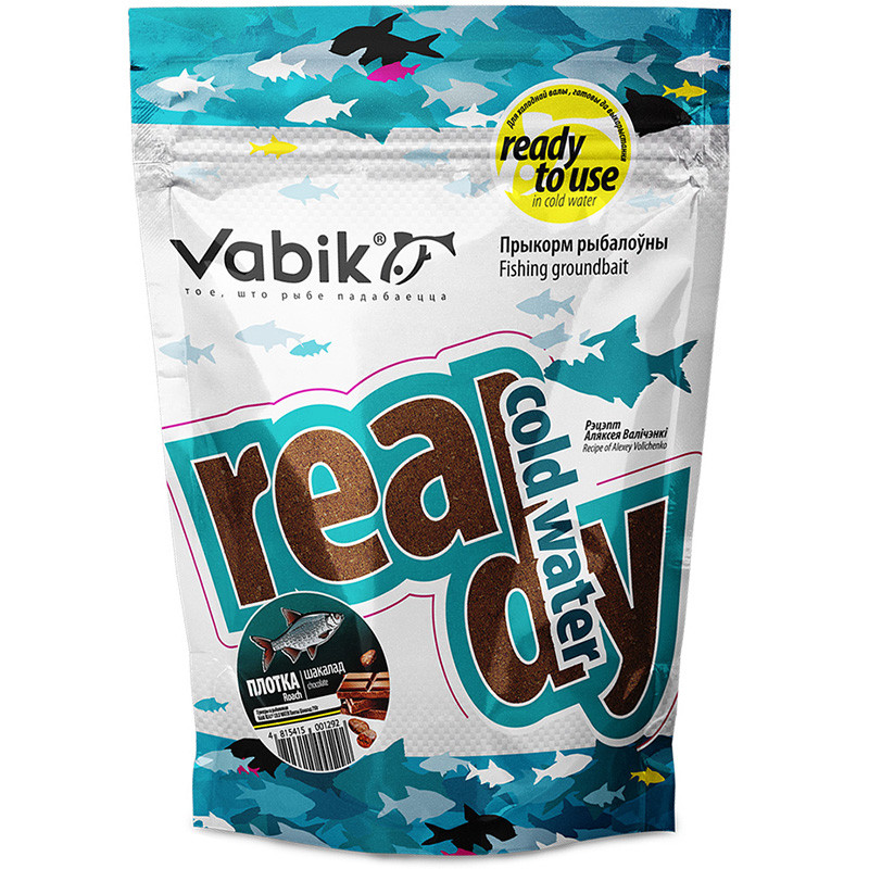 Прикормка Vabik Ready Cold Water (0.75 кг; Плотва Шоколад) - фото 1 - id-p223101515