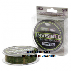 Леска Akkoi Invisible 3D (100 м; 0.12 мм) - фото 1 - id-p223100575