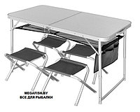 Набор стол складной Norfin Runn NF + 4 стула
