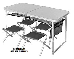 Набор стол складной Norfin Runn NF + 4 стула